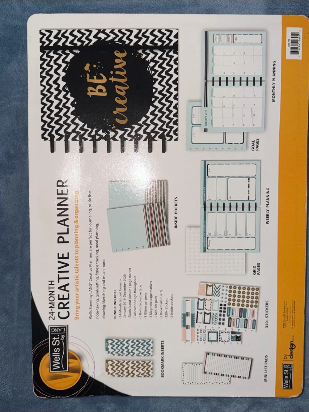 Creative Planner Kit - Black & Teal Accents from 2019-2020